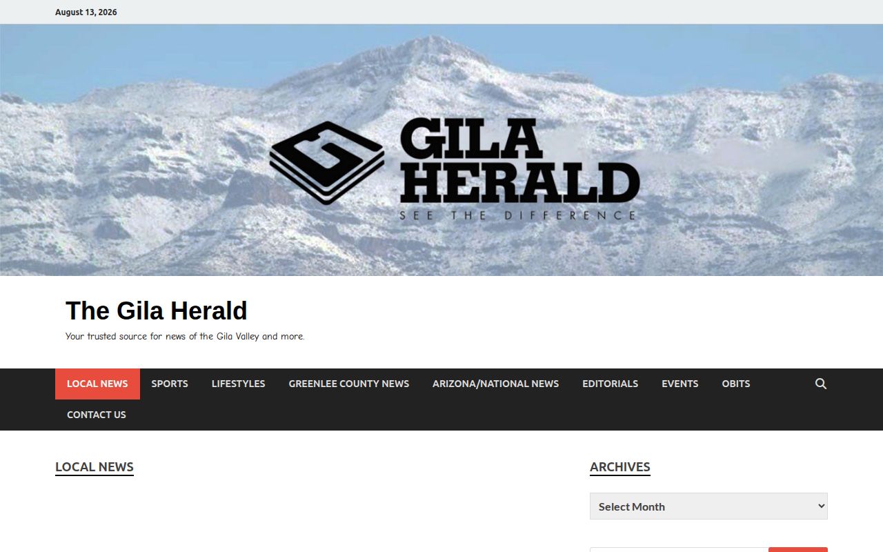 Gila Herald Graham County arrest news section